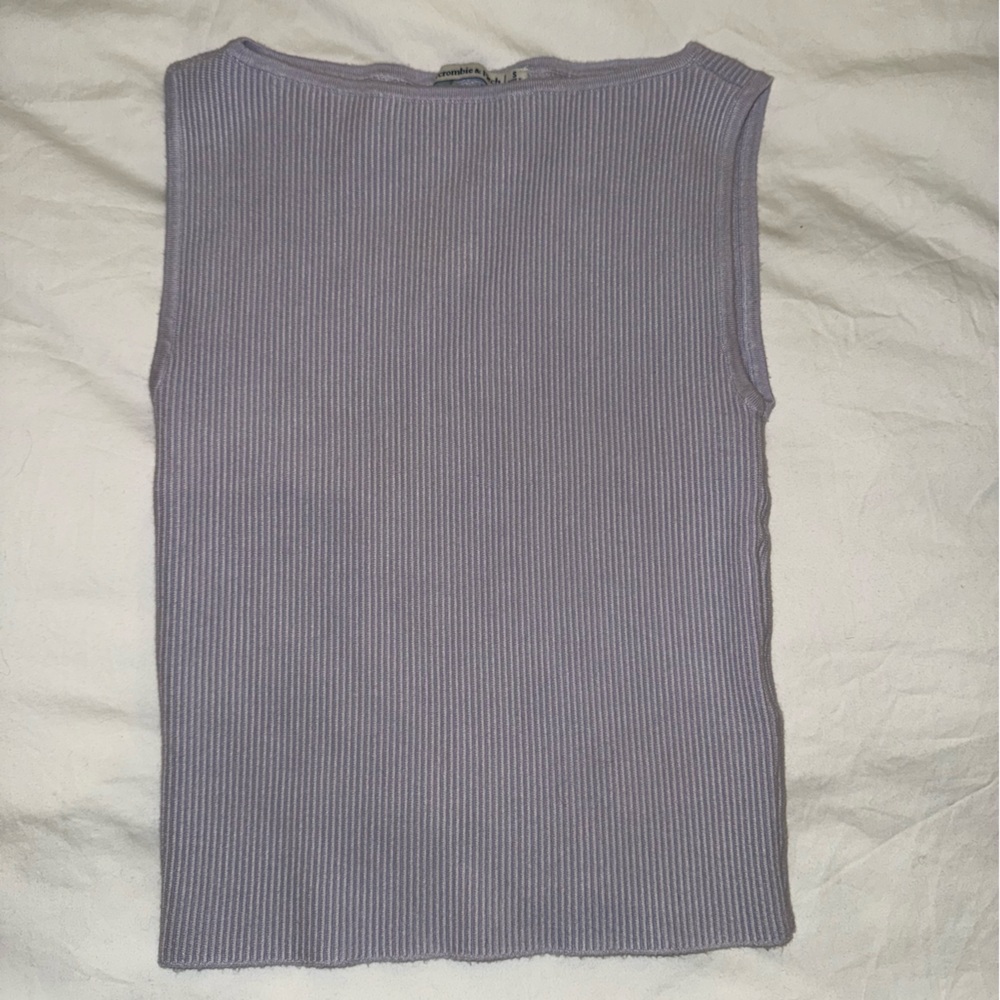 Abercrombie & Fitch Lavender Ribbed Top